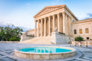 United States Supreme Court Building in Washington DC, USA.