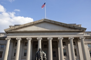 Treasury Department Building in Washington DC